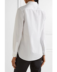 Saint Laurent Cotton Poplin Shirt White