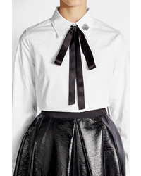 Marc Jacobs Cotton Shirt With Bow And Collar Detail