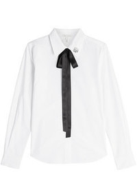 Marc Jacobs Cotton Shirt With Bow And Collar Detail