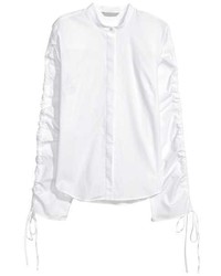H&M Cotton Shirt With Drawstrings