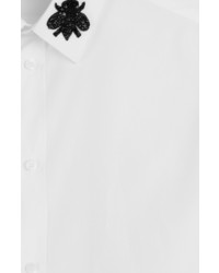 Dolce & Gabbana Cotton Shirt With Embellisht