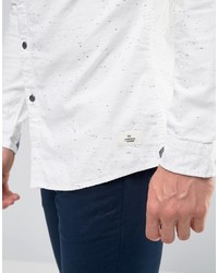 Esprit Cotton Shirt With Fleck In Regular Fit