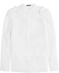 Alexander McQueen Cotton Shirt With Ruffles