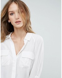 French Connection Cupro Spring Utility Shirt