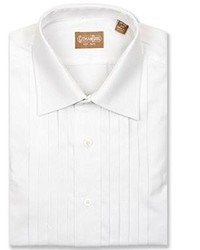 David's Formal Wear Gitman Bros 5 Pleat Spread Collar Tuxedo Shirt Size 15 X 33 White