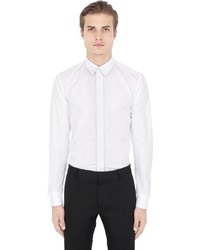 Givenchy Chain Trimmed Cotton Poplin Shirt