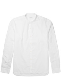 Sunspel Grandad Collar Cotton Poplin Shirt