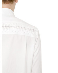 Haider Ackermann Lace Up Cotton Poplin Shirt