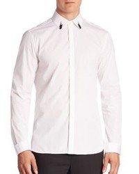 Neil Barrett Lightning Collar Cotton Shirt