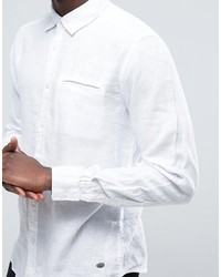 Esprit Linen Shirt With Chest Pocket Detail