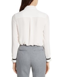 Ted Baker London Pleated Frill Tie Neck Shirt