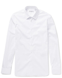 Burberry London Slim Fit Stretch Cotton Blend Poplin Shirt