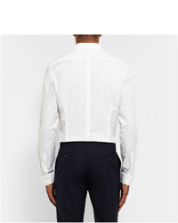 Burberry London White Slim Fit Cotton Shirt