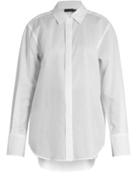 Calvin Klein Collection Luka Point Collar Cotton Shirt