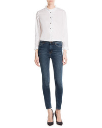 MiH Jeans M I H Cotton Shirt With Ruffle Collar