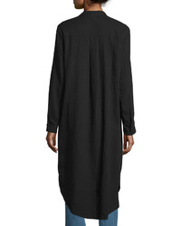 Eileen Fisher Mandarin Collar Calf Length Shirt