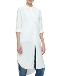 Eileen Fisher Mandarin Collar Calf Length Shirt