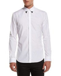 Givenchy Metal Tip Point Collar Shirt White