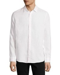 Michael Kors Michl Kors Regular Fit Linen Shirt