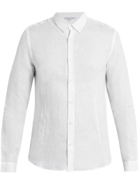 Orlebar Brown Morton Point Collar Linen Shirt
