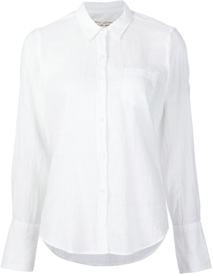 Nili Lotan Chest Pocket Shirt, $275 | farfetch.com | Lookastic