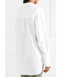 Bassike Oversized Cotton Shirt White