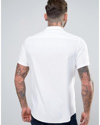 Asos Oversized Shirt In White With Revere Collar