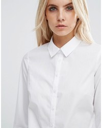 Asos Petite Petite Fitted White Shirt