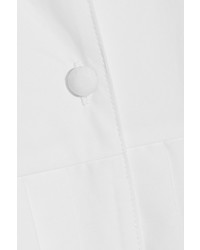 Co Pleated Tton Poplin Shirt White