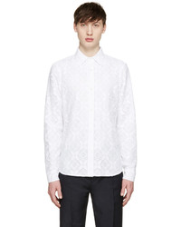 Burberry Prorsum White Lace Shirt