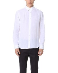 Calvin Klein Collection Rectangle Luxe Linen Shirt
