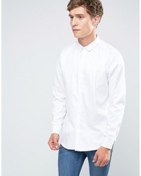 Asos Regular Fit Egyptian Cotton Shirt In White