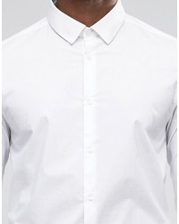 Asos Regular Fit Shirt In Cotton In White