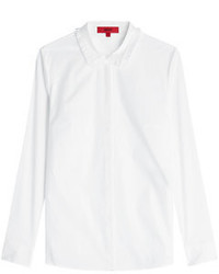 Hugo Ruffled Collar Shirt With Cotton