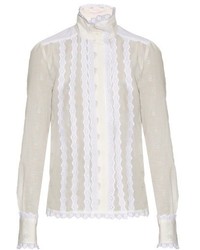 See by Chloe See By Chlo Broderie Anglaise Cotton Shirt