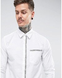 Love Moschino Shirt In White Reg Fit