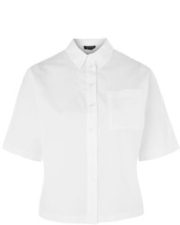 Topshop Short Sleeve Poplin Shirt