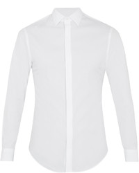 Giorgio Armani Single Cuff Cotton Poplin Shirt