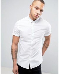Asos Skinny Shirt In White