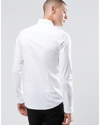 ONLY & SONS Skinny Shirt With Contrast Placket And Stretch