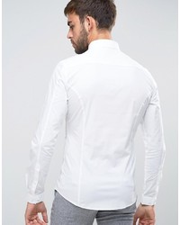 Asos Skinny Shirt With Square Cut And Sew