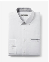 Express Slim Easy Care Piped Pocket Stretch 1mx Shirt