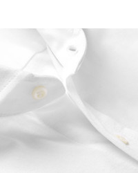 Brunello Cucinelli Slim Fit Cutaway Collar Cotton Shirt