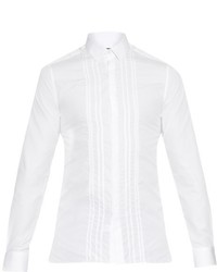 Lanvin Stitched Bib Front Cotton Shirt