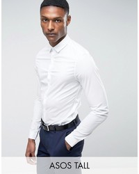 Asos Tall Skinny Shirt In White
