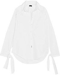 Joseph Thomas Cotton Poplin Shirt White