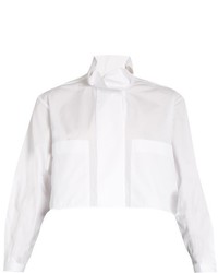 Ellery Type A Ruffled Collar Cotton Shirt