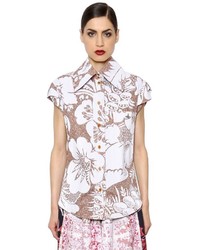 Vivienne Westwood Flowers Printed Cotton Poplin Shirt