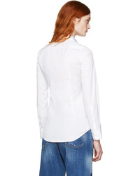 Dsquared2 White Classic Poplin Shirt