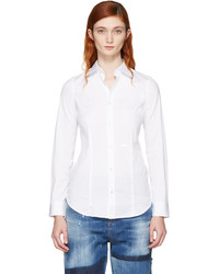 Dsquared2 White Classic Poplin Shirt